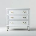 Chest of Drawers 90x45x80 cm - White - Classic Style