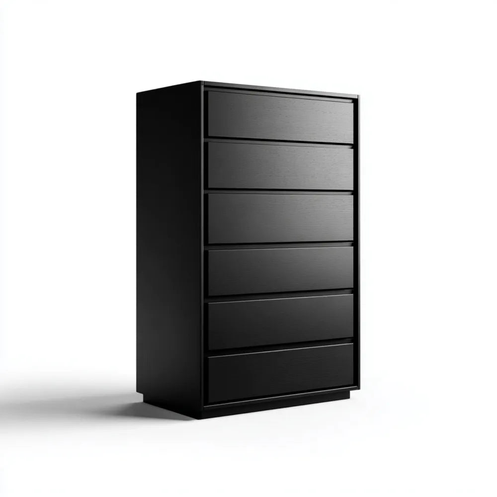 Chest of Drawers 80x40x120 cm - Black - Modern Design